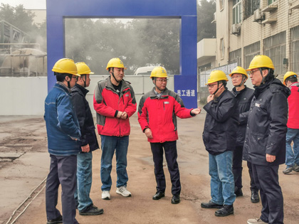 瀘天化股份公司總經理趙永清開展大氣污染防治常態(tài)化控制措施檢查